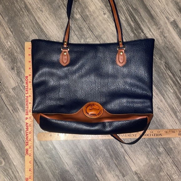 Dooney & Bourke and navy and brown tote - - Picture 5 of 5